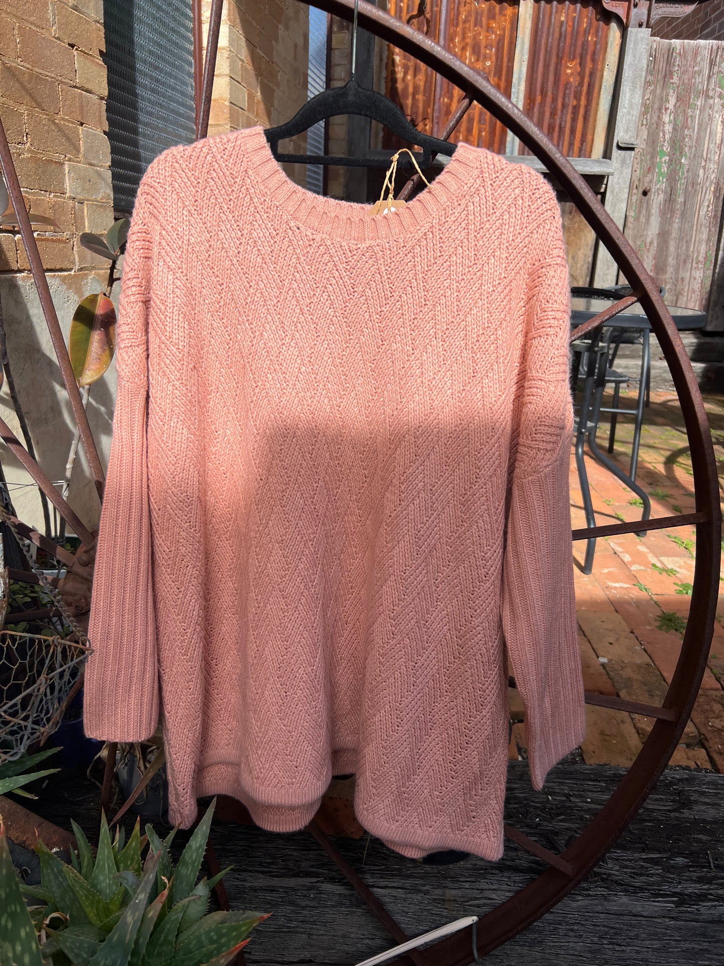 Willow & Tree Women's Pink Knit Jumper L\XL