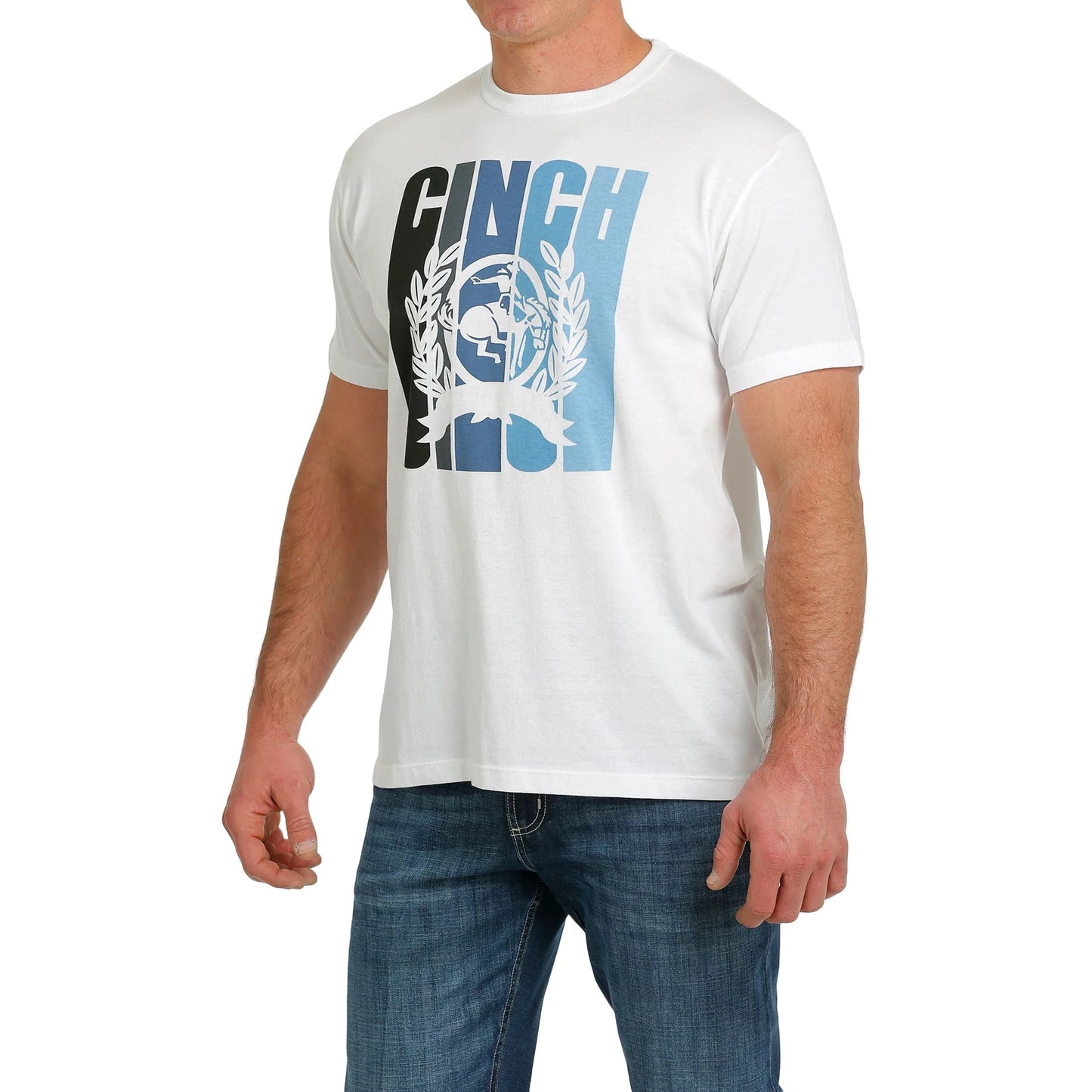 Cinch Men's Logo Short Sleeve Graphic T-Shirt White