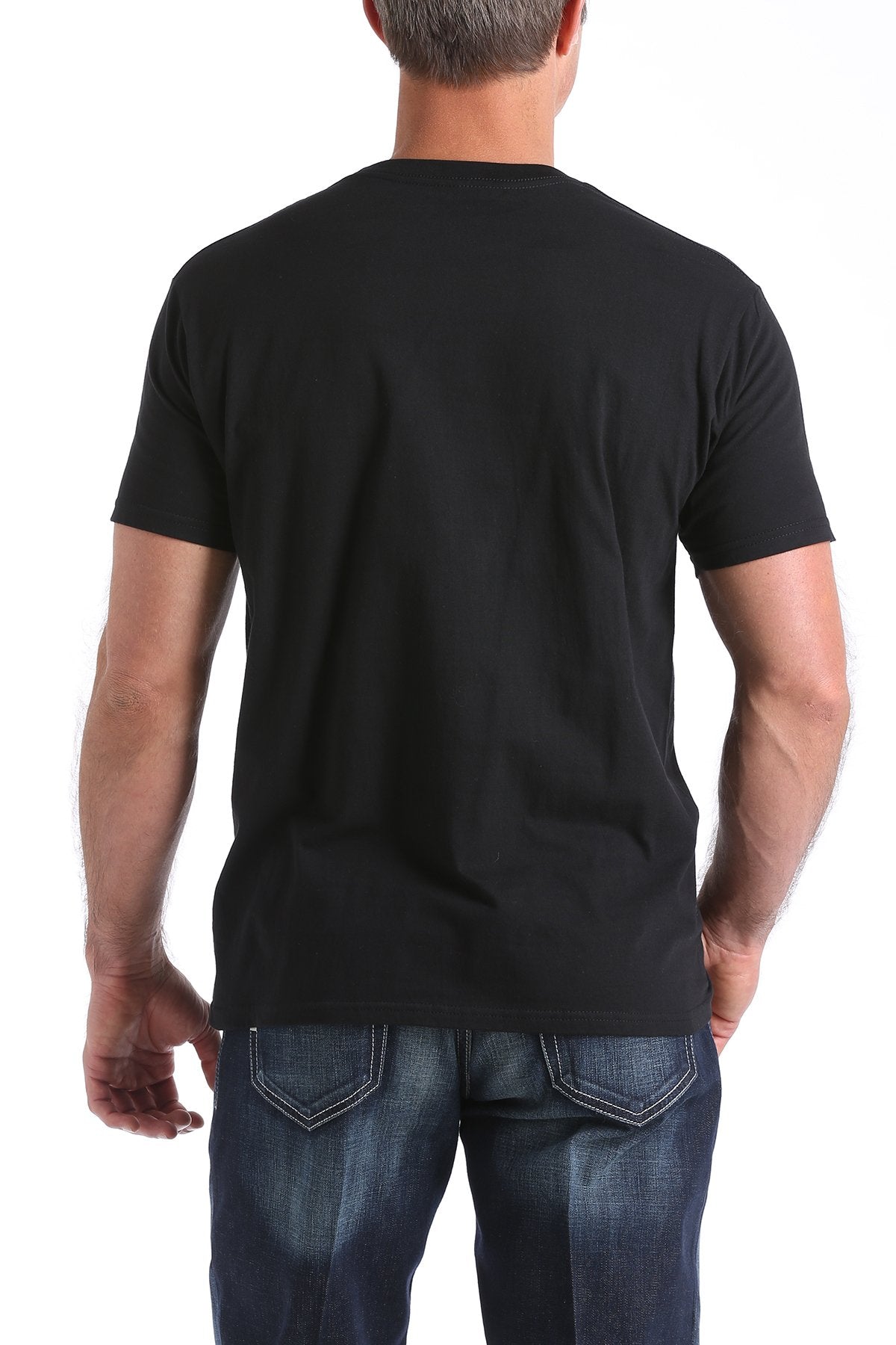 Cinch Men's USA Cotton Jersey Tee, Black MTT1690376