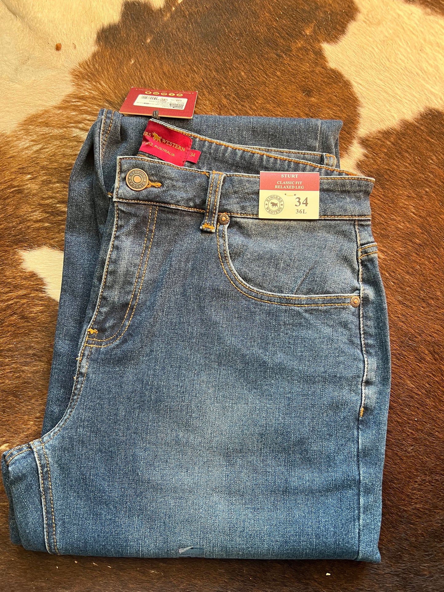 Ringers Western Men's Jeans 34\36L